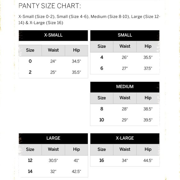 Victoria’s Secret & PINK Size Chart & Store Introduction - Picture 6 of 9